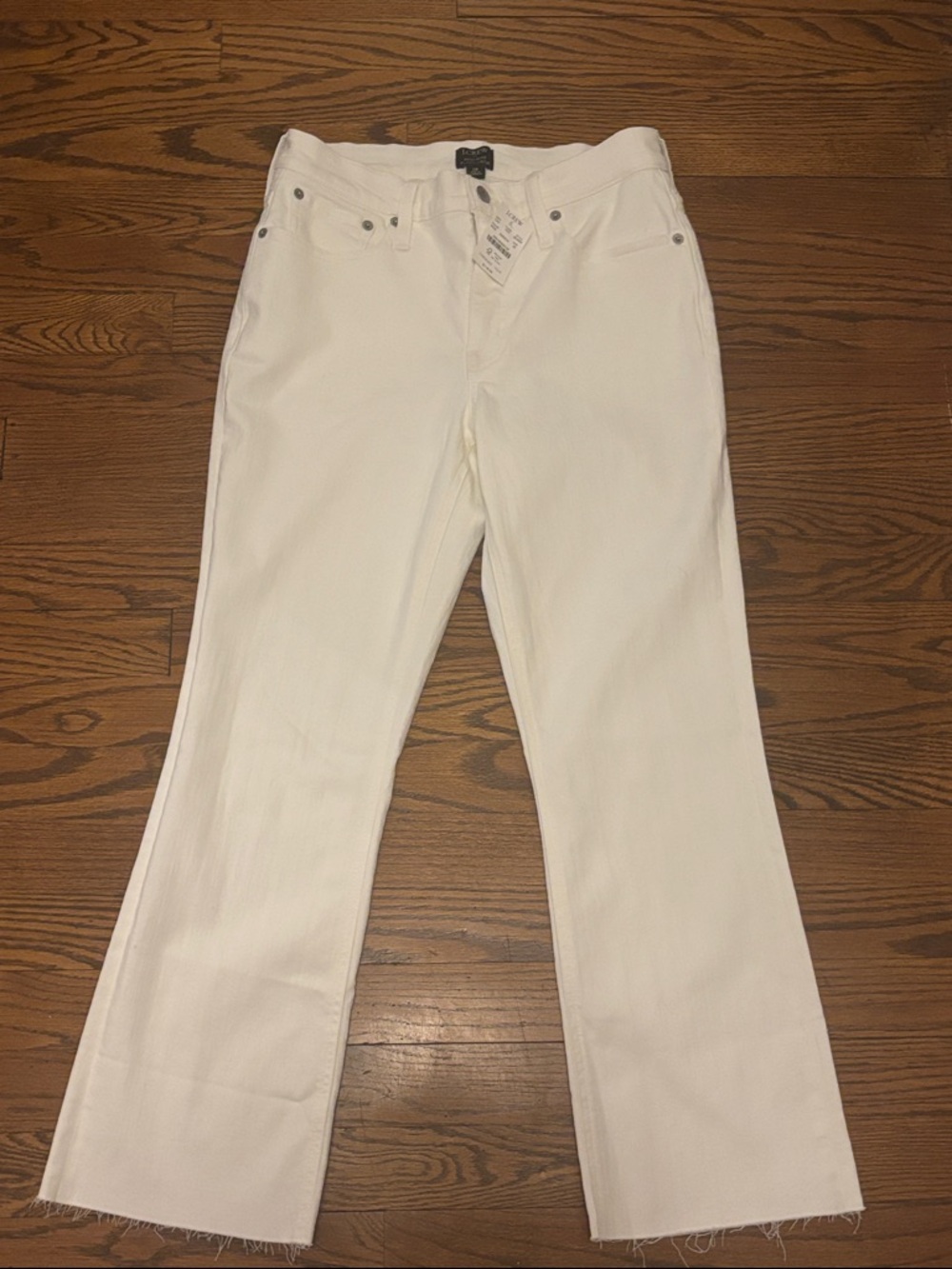 J. Crew Cream Wide-Leg Jeans NWT